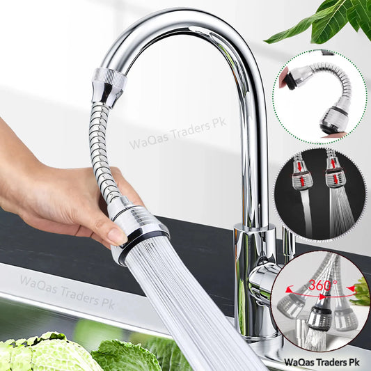 360 Degree Adjustment Kitchen Faucet Extension Tube Bathroom Extension Water Tap