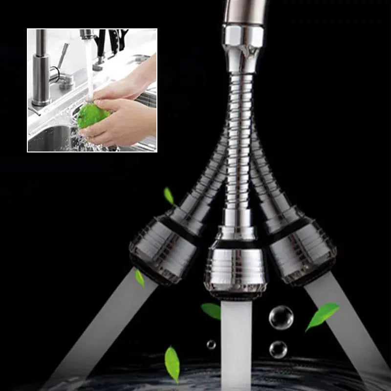 360 Degree Adjustment Kitchen Faucet Extension Tube Bathroom Extension Water Tap