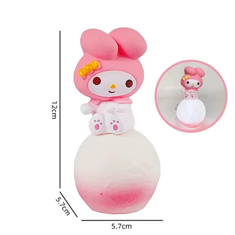 Sanrio Hello Kitty Night Light Luminous Children's Toy Bedside Lamp Anime Cartoon